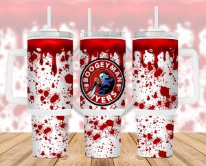 Halloween Horror Characters Boogeyman 40 Oz 2 Piece Tumbler Wrap