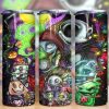 Halloween Horror Characters Jack Sally Colorful Tumbler Png