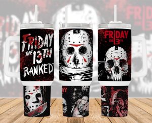 Halloween Horror Characters Jason 40 Oz 2 Piece Tumbler Wrap