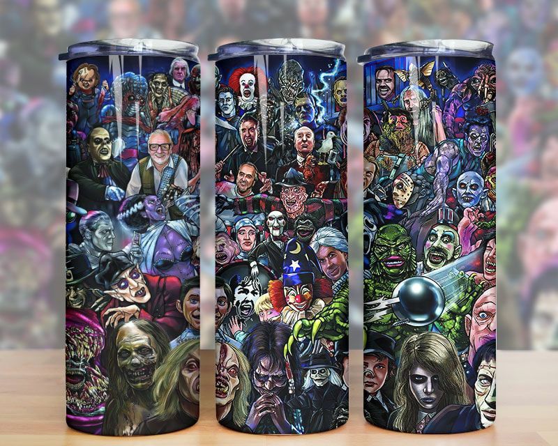Halloween Horror Characters Tumbler Png Halloween Horror Characters Tumbler Png