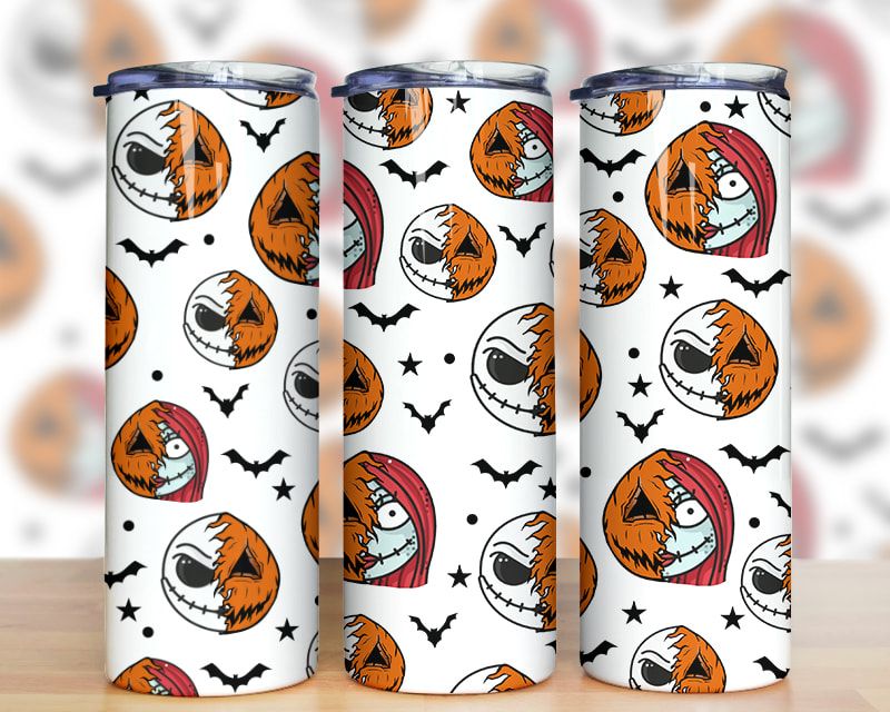 Halloween Horror Jack Sally Faces Tumbler Png Halloween Horror Jack Sally Faces Tumbler Png