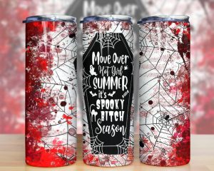 Halloween Horror Spooky Bitch Season Tumbler Png
