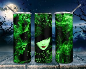 Halloween Horror Witch Oh Honey I Dont Take Orders Tumbler Png 20oz Skinny Tumbler Png