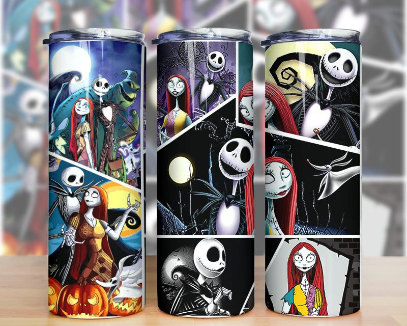 Halloween Movies Characters Jack And Sally Tumbler Png Halloween Movies Characters Jack And Sally Tumbler Png
