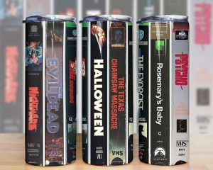 Halloween Movies Vhs Cassettes Tumbler Png
