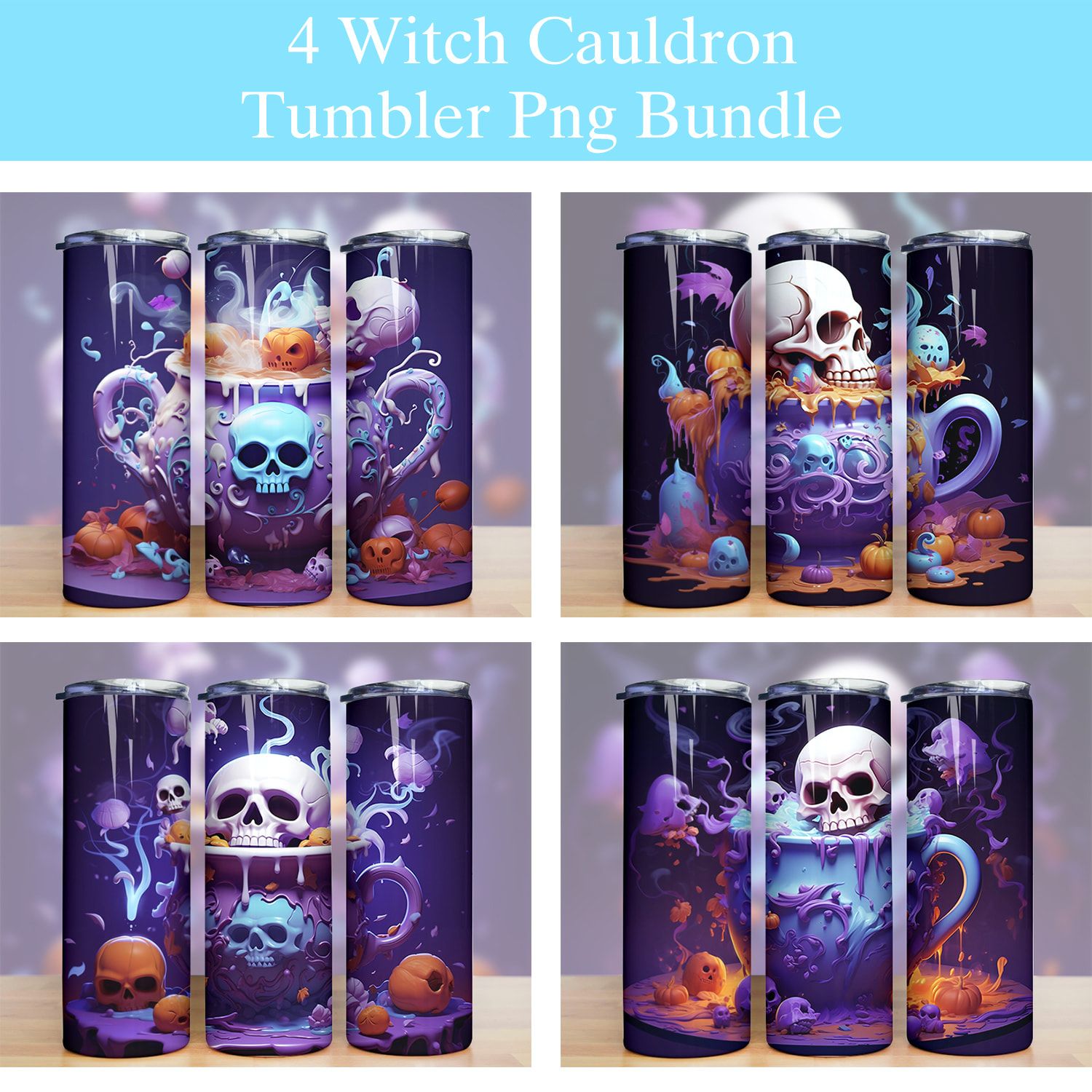Halloween Purple Witch Cauldron Tumbler Png Halloween Purple Witch Cauldron Tumbler Png