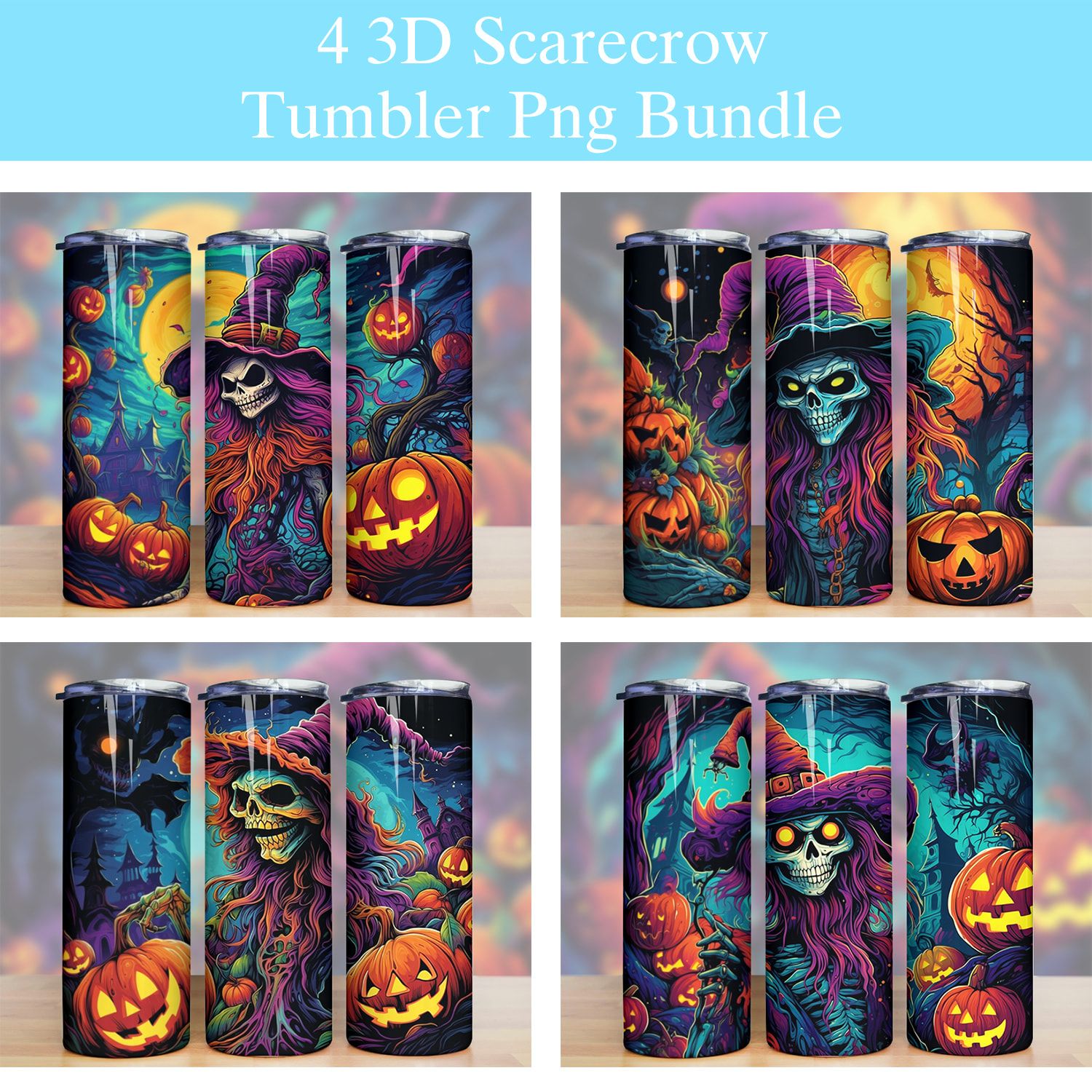 Halloween Scarecrow Tumbler Png Halloween Scarecrow Tumbler Png