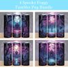 Halloween Spooky Foggy Graveyard Tumbler Png