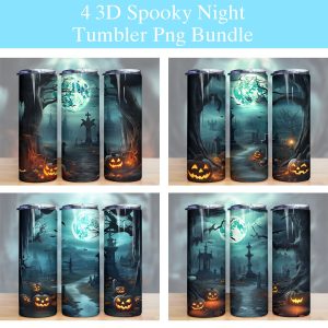 Halloween Spooky Night Tumbler Png
