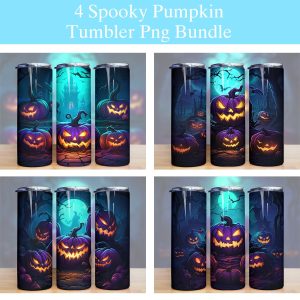 Halloween Spooky Pumpkin Tumbler Png