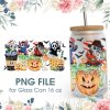 Halloween Stitch Coffee 16 Oz Glass Can Png File