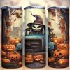 Halloween Truck Pumpkins Tumbler Png