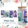 Halloween Witch Cartoon 16 Oz Glass Can Png File