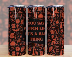 Halloween Witch Things Tumbler Png