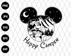 Happy Camper Mickey Svg File