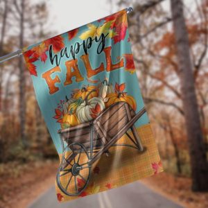 Happy Fall Garden Flag – 12×18 Garden Flag