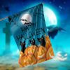 Happy Halloween Black Cat Garden Flag – 12×18 Garden Flag