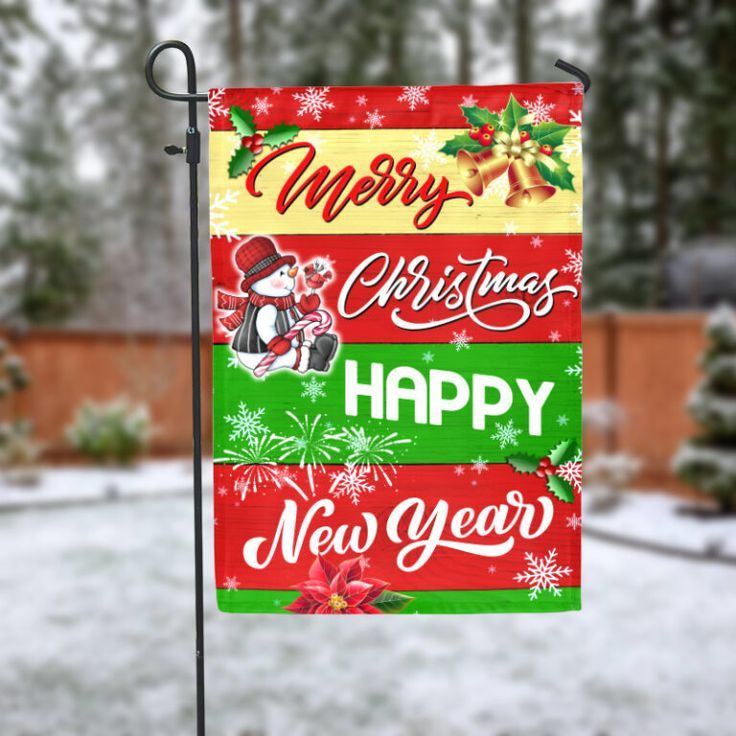 Happy New Year Garden Flag – 12×18 Garden Flag Happy New Year Garden Flag – 12×18 Garden Flag