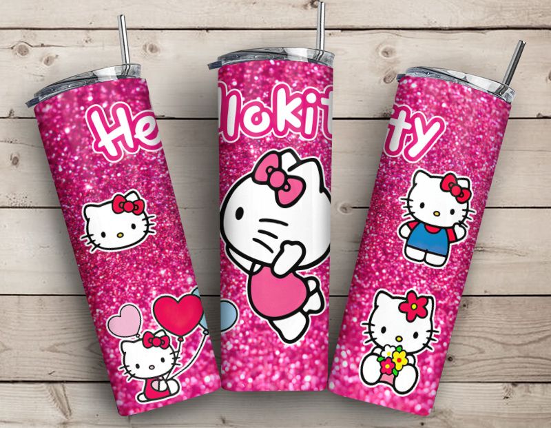 Hello Kitty Pink Glitter Tumbler Png Hello Kitty Pink Glitter Tumbler Png