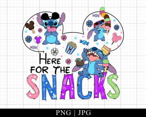 Here For The Snacks Stitch Png Family Trip 2023 Png