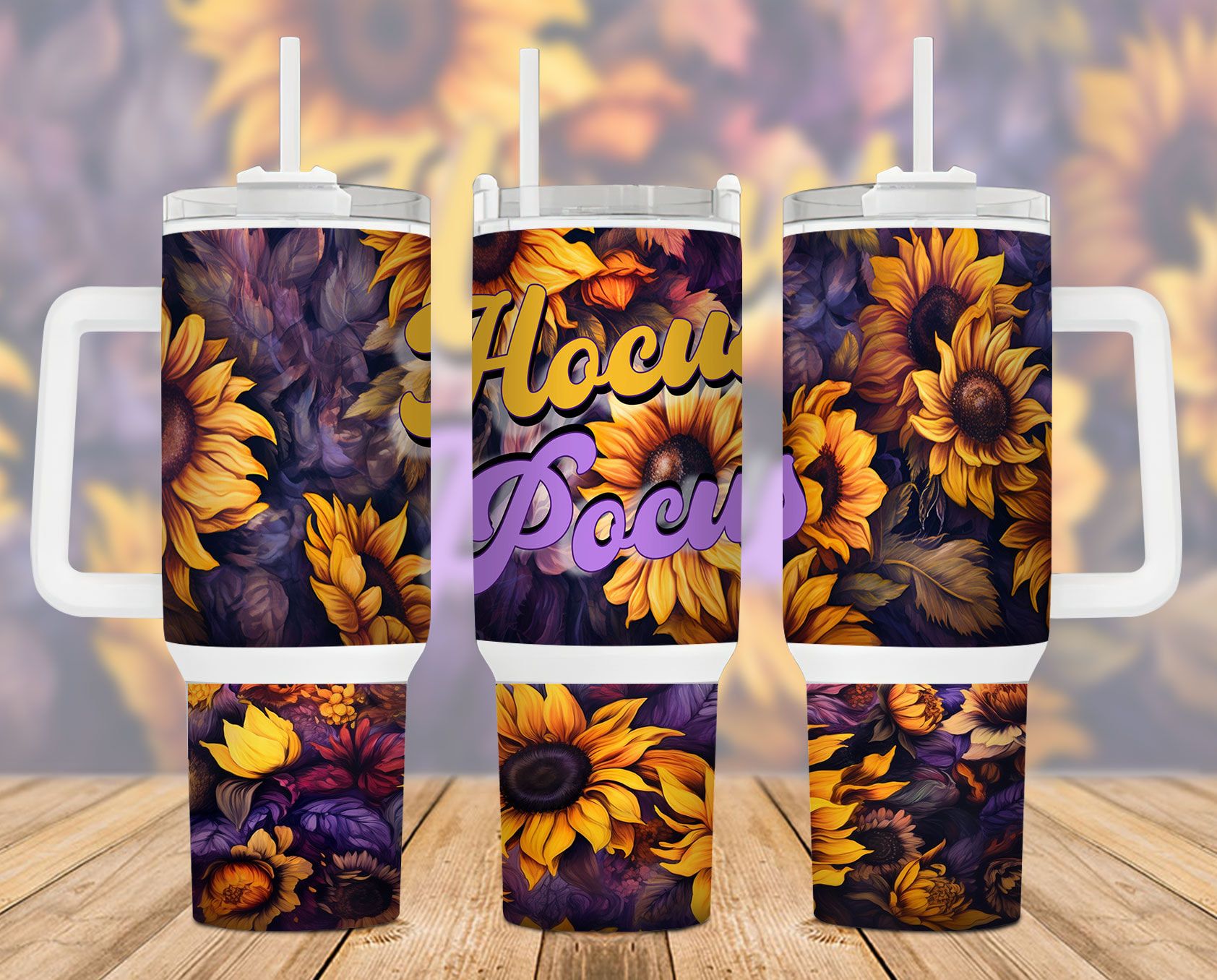 Hocus Pocus Orange Purple Floral 40 Oz 2 Piece Tumbler Wrap Hocus Pocus Orange Purple Floral 40 Oz 2 Piece Tumbler Wrap