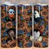 Horror Characrers Sunflowers Tumbler Png