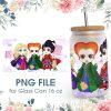 Horror Characters Chibi Witch 16 Oz Glass Can Png File