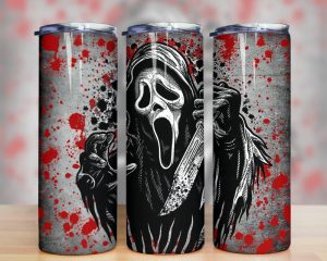 Horror Characters Ghost Blood Scary Movies Tumbler Png