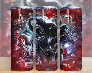 Horror Characters Ghost Face Scary Movies Tumbler Png