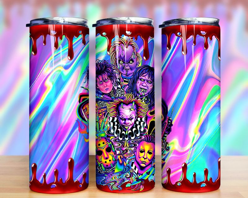 Horror Characters Hologram Tumbler Png Horror Characters Hologram Tumbler Png