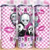 Horror Characters Obsessed Movie Pink Tumbler Png