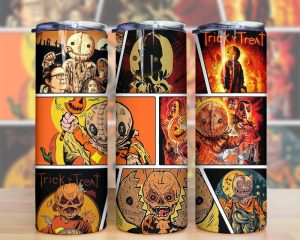 Horror Characters Trick Or Treat Tumbler Png