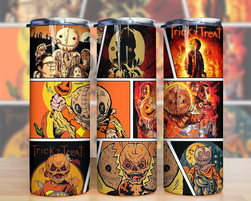 Horror Characters Trick Or Treat Tumbler Png Horror Characters Trick Or Treat Tumbler Png