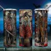 Horror Movie Stars Freddy Krueger Leatherface Michael Myers Tumbler Png 20oz Skinny Tumbler Png