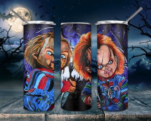 Horror Movies Character Halloween Chucky Tumbler Png 20oz Skinny Tumbler Png