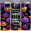Hot Girl Summer Neon Pumpkins Tumbler Png