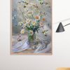 Hummingbird Daisy Flower Poster Print