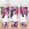 Hummingbird Floral 40 Oz 2 Piece Tumbler Wrap