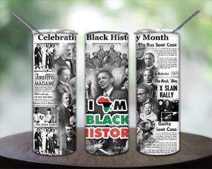 I Am Black History Article Tumbler Png
