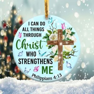 I Can Do All Things Through Christ Ornament Png