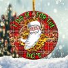 I Do It For The Ho Leopard Santa Ornament Png