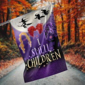 I Smell Children Sanderson Sisters Halloween Garden Flag – 12×18 Garden Flag