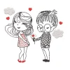 FREE Baby Love Machine Embroidery design, Valentine's Day embroidery design