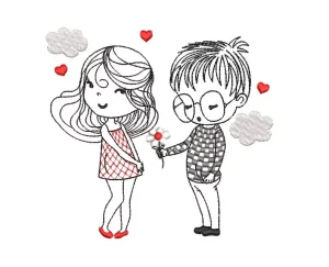 FREE Baby Love Machine Embroidery design, Valentine's Day embroidery design