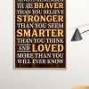 Inspirational Quote Poster Print, Digital Poster Wall Art