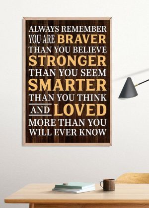 Inspirational Quote Poster Print, Digital Poster Wall Art