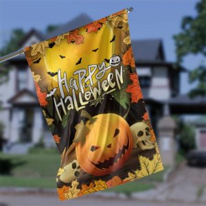 Jack-O-Lantern Pumpkin Garden Flag – 12×18 Garden Flag
