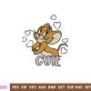 Jerry Cute Mouse Embroidery Design