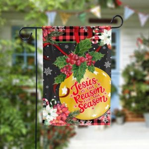 Jesus is The Reason for Season Garden Flag – 12×18 Garden Flag