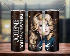 Jolene Tumbler Png 20oz Skinny Tumbler Png
